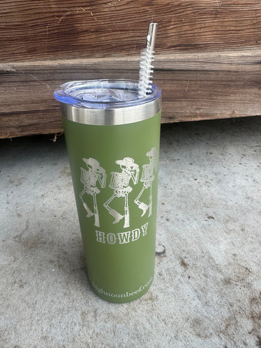 Howdy Olive Green Thermos