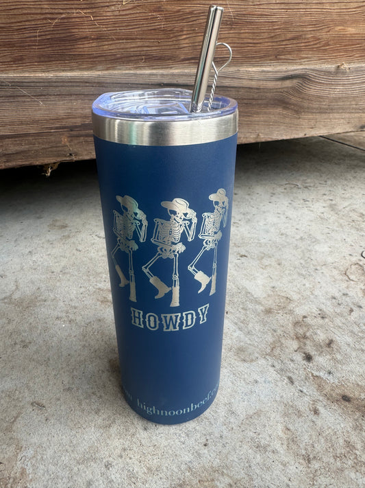 Howdy Navy Blue Thermos